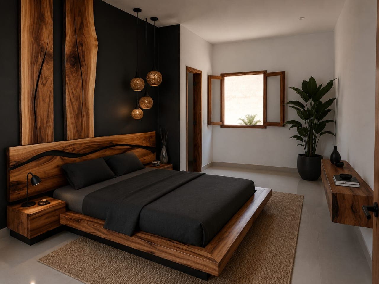 Lounge com poltronas curvas em bouclé